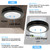 Akicon Ultra Quiet Bathroom Exhaust Fan with LED Light 80CFM 2.0 Sones Round Bathroom Ventilation Fan with Frosted Glass Cover (Oil Rubbed Bronze)
