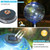 VCUTEKA Solar Gazing Ball, Glass Gazing Balls Sphere with Solar Light for Garden Lawn Outdoor Ornament Yard Decorative, Blue Swirl, 10"