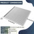 Galvanized Steel Drain Grate,28 * 28in Outdoor Drain Cover,Heavy Duty B125 Class Channel Grate,Rust-Proof Metal Sewer Grate,Silver Square Drainage Grate for Garage,Sewer,Dowmspout,Driveway,Yard