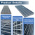 Galvanized Steel Drain Grate,28 * 28in Outdoor Drain Cover,Heavy Duty B125 Class Channel Grate,Rust-Proof Metal Sewer Grate,Silver Square Drainage Grate for Garage,Sewer,Dowmspout,Driveway,Yard