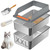 Stainless Steel Sifting Litter Box with Lid, XXL Extra Large Sifting Cat Litter Box for Pine Pellets & Big Cats,Metal Pellet Sifter Litter Pan System for Odor Control,Sifting Box Liners & Scoop
