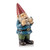 Alpine Corporation 12" Tall Garden Gnome Outdoor Yard Statue with Colorful Bird Accent, Playful Polyresin Decoration, Multicolor