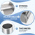 Guide Post Bracket for Protecting Lift & Guide Boat While, Marine Grade 6061-T6 Aluminum Pipe Brackets with Aluminum Tabs and Hardware , Fit 4″ x 6″, 5″ x 8″ and 6″ x 10″ Bottom I-Beams