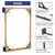 Fence Gate Kit Gate Hardware, 2 Set Anti Sag Gate Kit Heavy Duty No Sag, Anti Twist Gate Frame Corner Brackets Kit Withstand 150 lbs, Gate Hardware Kit for Wood Fence Gate