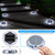 Solar Deck Light Outdoor, 12 Pack 9 Colors in 1 Solar Driveway Dock Lights, IP67 Waterproof Solar Powered Outdoor Light, RGB Step Lights for Outside Garden Yard Fence Stair Sidewalk Pathway Walkway