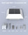 8 Pack White Solar Powered Gutter Lights Outdoor Decorative Waterproof 12 LEDs Yard Lamp for Lighting Fence, Railing, Outside Wall, Deck, Garden, Path, Backyard, Walkway, Patio, Holeless Installation