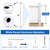 CKE 50 Pack 32" White Round Aluminum Balusters, White Aluminum Spindles with Screws& Conectors for Indoor Outdoor, 3/4" Diameter Hollow Deck Round Balusters for Wood and Composite Deck Balusters