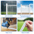 CKE 50 Pack 32" White Round Aluminum Balusters, White Aluminum Spindles with Screws& Conectors for Indoor Outdoor, 3/4" Diameter Hollow Deck Round Balusters for Wood and Composite Deck Balusters