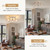 ABEAJAT Kitchen Light Fixtures - 3-Lights Multi-Directional Ceiling Lamp with E26 Base, Adjustable Flush Mount for Hallway, Farmhouse, Kitchen, Dining Room, Entryway