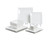 Porlien Off-White Porcelain Dinnerware Set (16 Piece Dinnerware Set), Square Dishes Set for 4 Persons, Chip Resistant Dinnerware Set, Square Plates and Bowls Sets, Durable Everyday Dishes