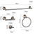 BGL Bathroom Hardware Set Brushed Nickel Adjustable Expandable Bath Towel Bars Bathroom Accessory Set Towel Racks 8-Pieces Wall Mount