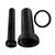 SEIWEI Wall Hung Toilet Tank Pipe Connector Set with 11.81inch Drain Pipe,Flush Pipe,Gasket,Toilet Replacement Parts with ABS Plastic,Easy Installation(style A)