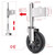 Homhoo Spring Loaded Gate Casters 6” Heavy Duty Gate Caster Wheels with Hardware 600 Lbs Load Capacity, Pack of 2