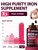 Iron Supplement for Women Men, High Potency Iron 65mg with Vitamin C 250mg, Stomach Friendly Iron Pills for Red Blood Cell & Immune Support, Vegan, Non-GMO & Gluten Free, 90 Tablets