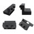 AUXBC Barn Door Stopper for Flat Track: 1.61×0.28"(L×W), Black Carbon Steel Sliding Barn Door Roller Stopper Limit Door Device with Wrench, 2pcs