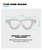 ARENA Unisex Adult The One Swim Mask Fitness Swimming Goggles for Men and Women Large Fit Polycarbonate Non-Mirror Lens, Clear/Blue