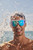 ARENA Unisex Adult The One Swim Mask Fitness Swimming Goggles for Men and Women Large Fit Polycarbonate Non-Mirror Lens, Clear/Blue