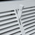 Fits 14x6 Duct Opening | Steel Triangular Baseboard Air Supply Grille with Damper by Handua| Air Register Vent Cover Grill | 3-13/16" Depth | White | Outer Dimensions: 15-3/4" x 6-5/8"