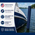 60 in Pair of Navy Mad Dog Products Boat Trailer Guide Pole Pad with Capped Ends - Heavy Duty UV Fade Proof Canvas - Sold in Pairs - Made in USA