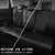 CAR PASS Luxury Faux Leather Rear Bench Car Seat Covers, Waterproof Anti Slip Back Seat Covers, Deluxe Automotive Backseat Cover Universal Fit for Most Cars Sedan SUV Pickup Truck (All Black)