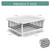 LTSEAME Chimney Cap, 18" x 21" Chimney Cover Stainless Steel Fireplace Chimney Flue Caps, Adjustable Metal Strips with Bolts Screws (18" x 21")