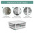 LTSEAME Chimney Cap, 18" x 21" Chimney Cover Stainless Steel Fireplace Chimney Flue Caps, Adjustable Metal Strips with Bolts Screws (18" x 21")