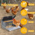 XINYI Chicken Treadle Feeder,12 Lbs Metal Treadle Feeder, No Waste & Rodent Proof Chicken Feeder with Weatherproof Lid, Suitable for Bantams, Poultry, Pheasants - 1.7Gallon Capacity