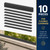 Pack of 10 Plastic Bird Deterrent Spikes for Birds, Pigeon, Squirrel, Raccoon, Crow, and Cat Anti-Climb Strips to Deter Theft - Suitable for Wall, Windowsill, Railing, Fence, and Roof - Grey