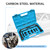 Sandfren Motorcycle Valve Spring Compressor, 10PCS Small Engine Hollow Valve Spring Removal Tool with C-Clamp & 5PCS Collet Pusher Adapter, Auto Repair Accessories, Fits Motorbike ATV Car