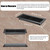 Sumnacon Pack of 6 Floor Vent Covers Metal Floor Register 4 x 12 Inch Heavy Duty Floor Vents with Adjustable Air Supply Lever, Walkable Black Vent Covers for Home Floor