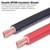 iGreely 1/0 Gauge Wire Welding Battery Pure Copper Cable Wire, Upgraded Heavy-Duty Insulation Flexible 1/0 AWG Battery Cable for Automotive,Solar,Marine,Car,Generator,Inverter-10 Feet Each Black&Red
