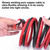 iGreely 1/0 Gauge Wire Welding Battery Pure Copper Cable Wire, Upgraded Heavy-Duty Insulation Flexible 1/0 AWG Battery Cable for Automotive,Solar,Marine,Car,Generator,Inverter-10 Feet Each Black&Red