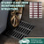 Tongmo 20x20 Cast Iron Drain Grate, B125 Class Sewer Grate, Weather-Resistant Outdoor Drain Cover, Heavy Duty Channel Grate, Black Square Drainage Grate (19.7”x19.7”)