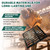 Tongmo 20x20 Cast Iron Drain Grate, B125 Class Sewer Grate, Weather-Resistant Outdoor Drain Cover, Heavy Duty Channel Grate, Black Square Drainage Grate (19.7”x19.7”)