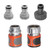 GARDENA 5-Piece Premium Metal Quick Connect Garden Fittings: Hose Attachment Kit for 5/8 Inch or 1/2 Inch Hose - Quickly Attach Sprinklers, Spray Nozzles, and Accessories.