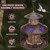 Squirrel Proof Bird Feeder with 3 Water Cups, 4.2LB Large Capacity Outdoor Hanging Bird Feeder with Metal Cage, One-Piece Design No Assembly Needed, Weather Resistant & Stylish for Garden, Yard