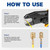 Haisstronica Crimping Tool for Non-Insulated Open Barrel Terminals Receptacles,AWG 22-10 Ratchet Wire Crimper Tool,Wire Terminal Crimper HS-5327
