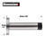 JQK Door Stopper Black, 304 Stainless Steel Thicken 1mm Sound Dampening Door Stop Bumper Wall Protetor, Matte Black, DSB5-PB