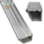 A-M Gutter Guard – (5 Inch - 50 Feet, Mill Finish) Premium Heavy-Duty Lifetime Quality Aluminum - Leaf & Debris Protection - DIY Easy - Made in the USA