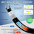 YeloDeer 70 FT Gutter Heat Cable Kit, 6 W/FT Heat Tape for Roof and Gutters, Self-Regulating Roof Melt Heating Snow De-Icing Cable, 120V