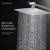 G-Promise All Metal 8 Inch Dual Square Shower Head with Handheld Spray Combo, Rain Shower Head, Adjustable Extension Arm, Smooth 3-Way Diverter, 71 Inch Extra Long Hose - A Bathroom Upgrade (Chrome)