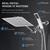 G-Promise All Metal 8 Inch Dual Square Shower Head with Handheld Spray Combo, Rain Shower Head, Adjustable Extension Arm, Smooth 3-Way Diverter, 71 Inch Extra Long Hose - A Bathroom Upgrade (Chrome)