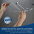 G-Promise All Metal 8 Inch Dual Square Shower Head with Handheld Spray Combo, Rain Shower Head, Adjustable Extension Arm, Smooth 3-Way Diverter, 71 Inch Extra Long Hose - A Bathroom Upgrade (Chrome)