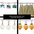 Coideal Large Curtain Rings with Clips, 10 Pack 2.5 Inch XL Extra Rustproof Strong Metal Decorative Drapery Window Curtain Hoops Clip Ring Fit Up to 2 Inch Rod (Vintage Black)