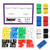 Swpeet 90Pcs 6 Colors 8x1.2mm Straight Slide Potentiometer Flat Push Knob Insert Shaft Assortment Kit, Potentiometers Fader Knobs Caps Potentiometer Straight Slide Knobs Replacement