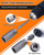 Topme Deep Bolt Extractor Set,16 PCS Impact Bolt & Nut Remover Set, Stripped Lug Nut Remover, Extraction Socket Set for Removing Spark Plug, Damaged Rounded-Off Bolts, Nuts, Studs, Threaded Tubes
