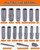 Topme Deep Bolt Extractor Set,16 PCS Impact Bolt & Nut Remover Set, Stripped Lug Nut Remover, Extraction Socket Set for Removing Spark Plug, Damaged Rounded-Off Bolts, Nuts, Studs, Threaded Tubes