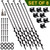 VASGOR 24” Mobile Home Anchors - Set of 8 Ground Anchor Screw in with Brackets and Adapter for Drill - Earth Anchors - Storage Shed and Swing Anchor Kits