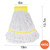 (2 Pack) Heavy Duty Mop Head Commercial Replacement for Floor Cleaning,Wet Industrial Cotton Looped End String Heads Refill,Yellow