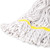 (2 Pack) Heavy Duty Mop Head Commercial Replacement for Floor Cleaning,Wet Industrial Cotton Looped End String Heads Refill,Yellow